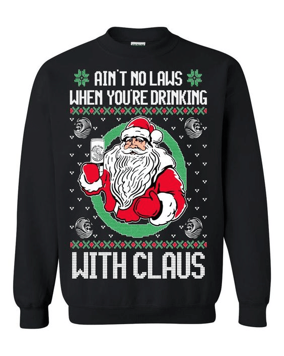 Santa Claus Ugly Christmas Sweater Adult 3D Funny Matching for family