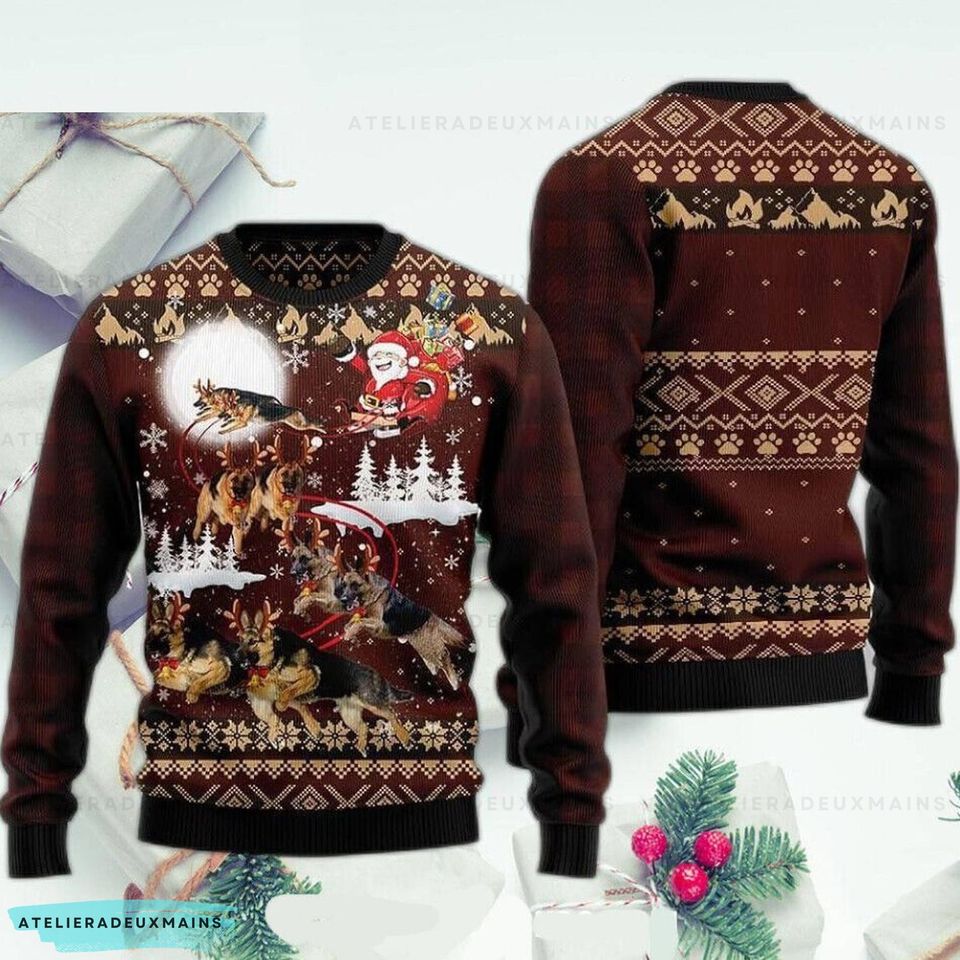 Santa Claus Vintage Ugly Christmas Sweater, Xmas Sweatshirt, Christmas Gift