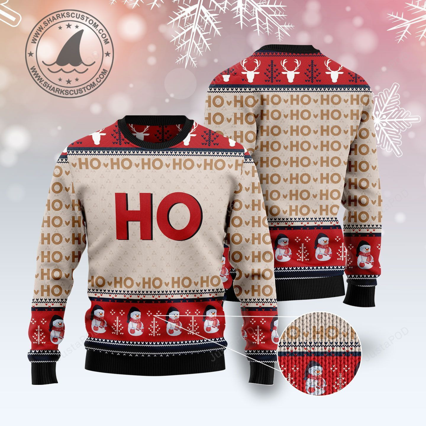Santa Claus Where My Ho'S At Ugly Christmas Sweater Adult 3D Funny Matching for family