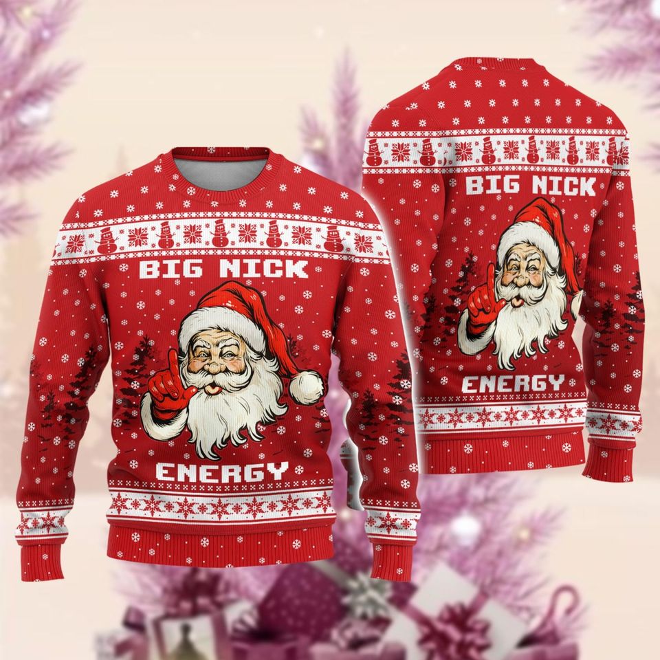 Santa Clause Christmas Ugly Sweater, Funny Santa Xmas Ugly Sweatshirt