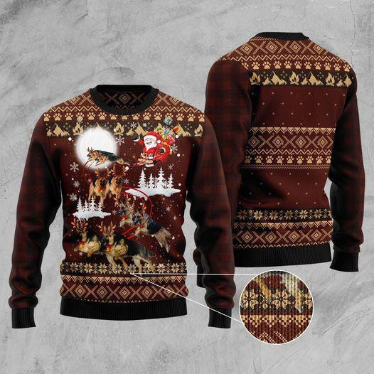 Santa Clause Ugly Christmas Sweater Adult 3D Funny Matching for family