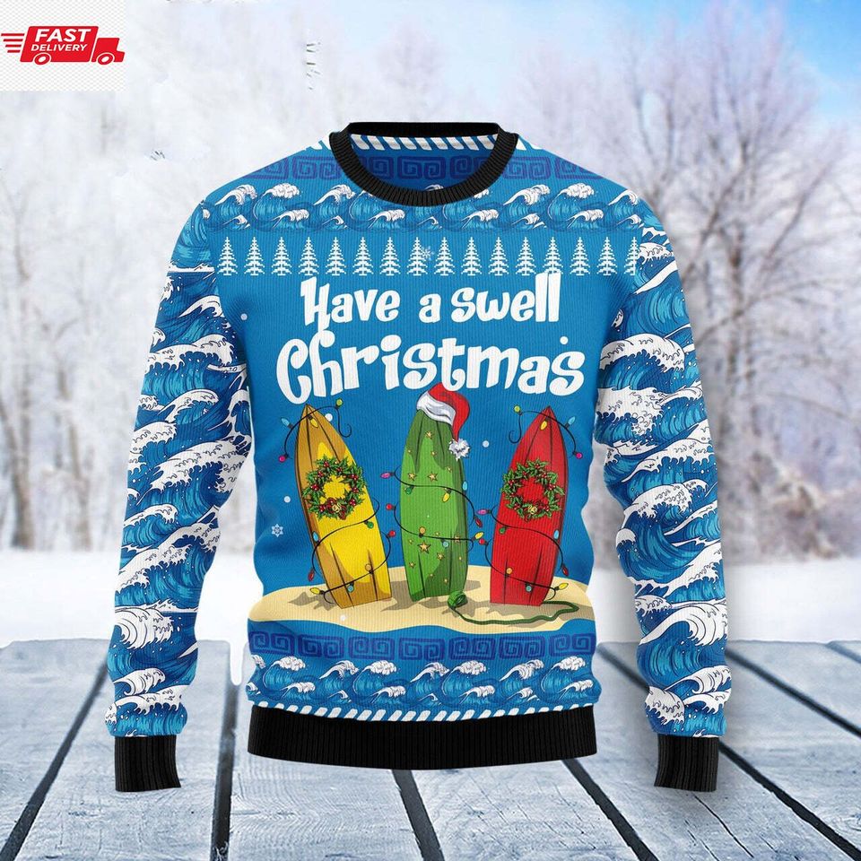 Santa Fist Ugly Christmas 3D Ugly Christmas Sweater