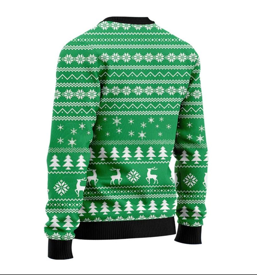 Santa Floss Like A Boss Ugly Christmas 3D Sweater - Image 3