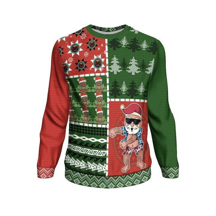 Santa Make Me Happy Ugly Christmas Sweater Adult 3D Funny Matching for family