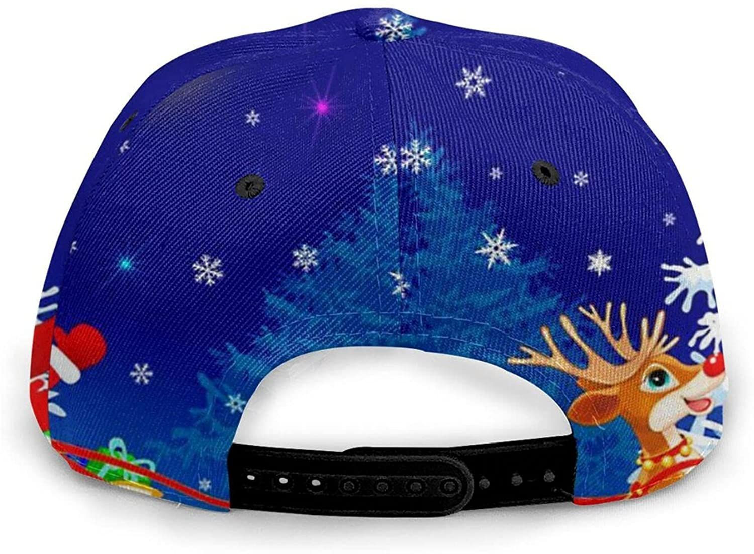 Santa On Sleigh Print Casual Baseball 3D Cap Adjustable Twill Sports Dad Hats For Unisex Trucker Hats Custom Hats Gifts For Men & Women