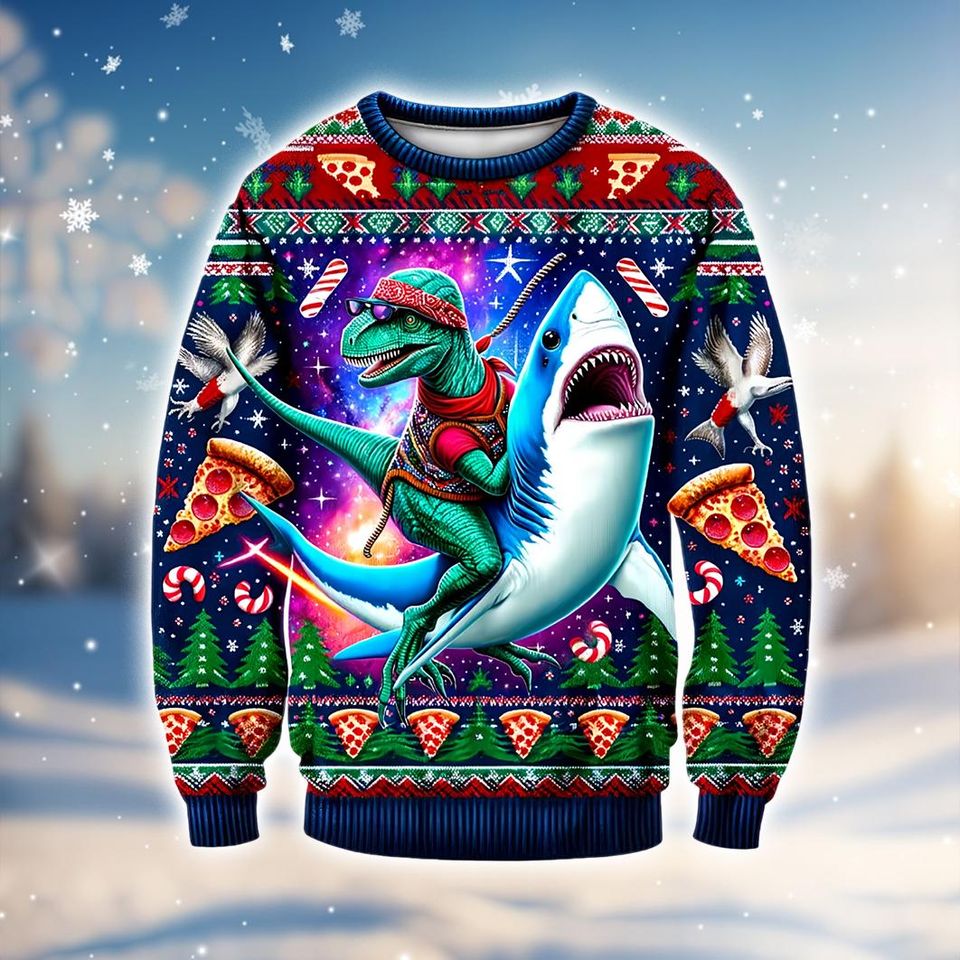 Santa Sora Kingdom Hearts Ugly Christmas Sweater - Gaming Festive Apparel