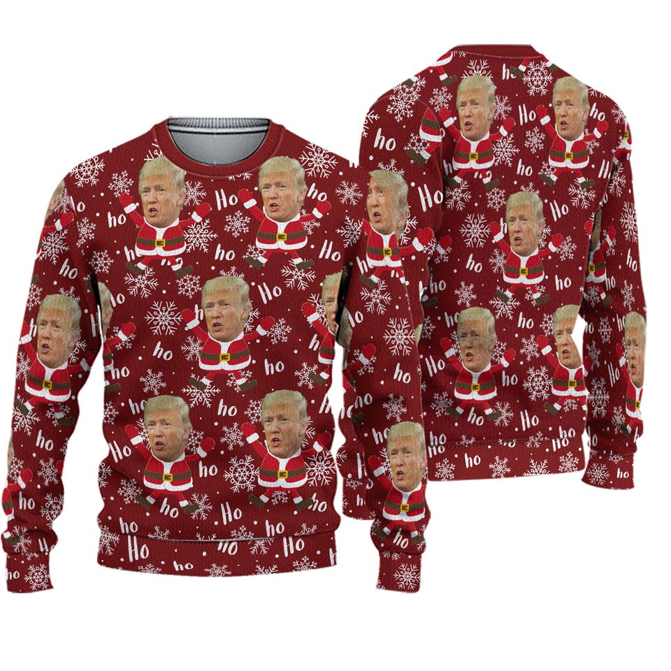 Santa Trump Ugly Sweater for 2024