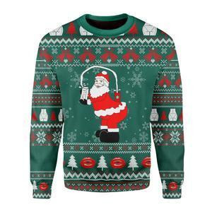 Santa Ugly Christmas Sweater Adult 3D Funny Matching for family