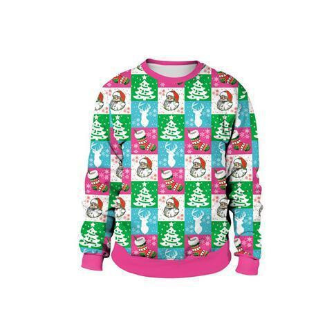 Santa Ugly Christmas Sweater Adult 3D Funny Matching for family