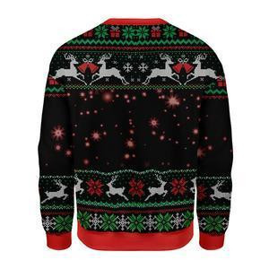 Santa Ugly Christmas Sweater Adult 3D Funny Matching for family - Image 2