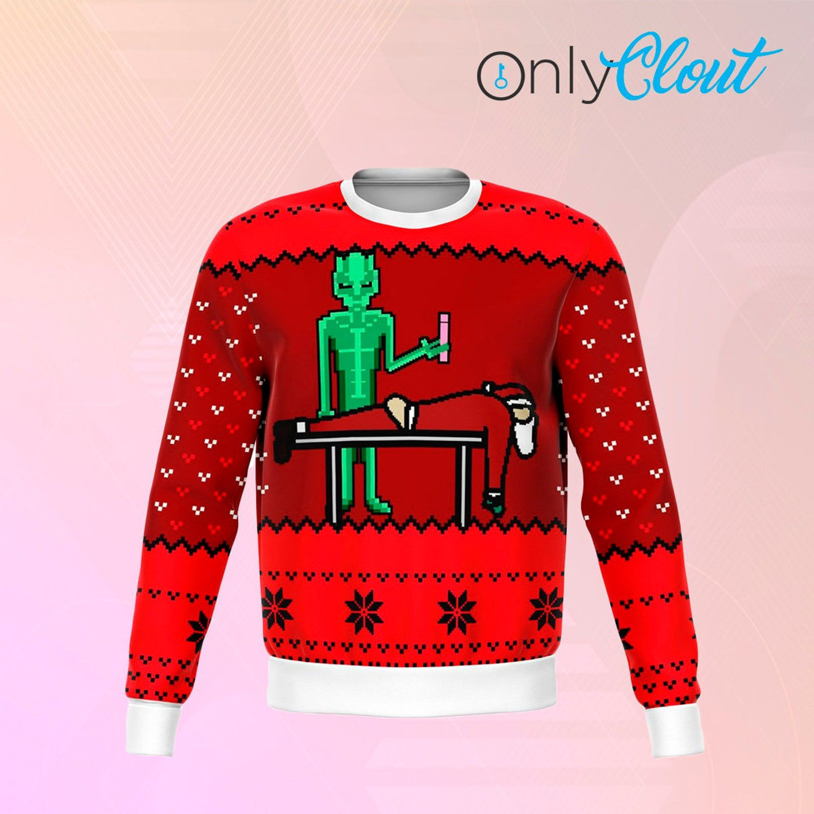 Santa Vaccinated Funny Ugly Christmas Sweater Adult 3D Funny Matching for family