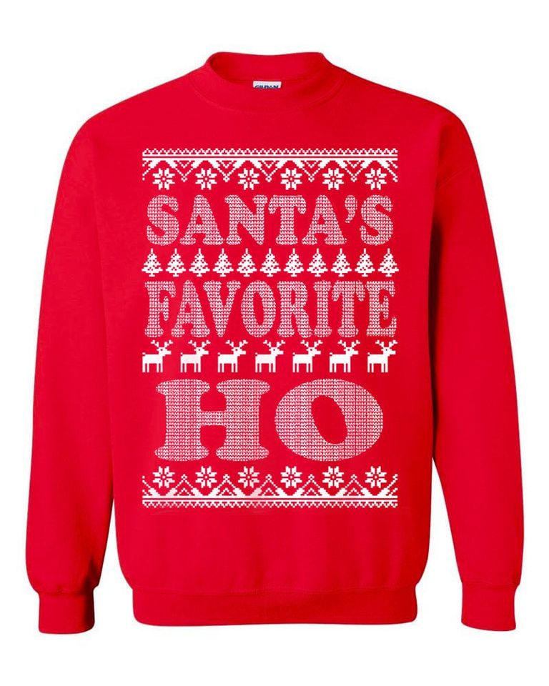 Santa's Favorite Ho Ugly Christmas Sweater