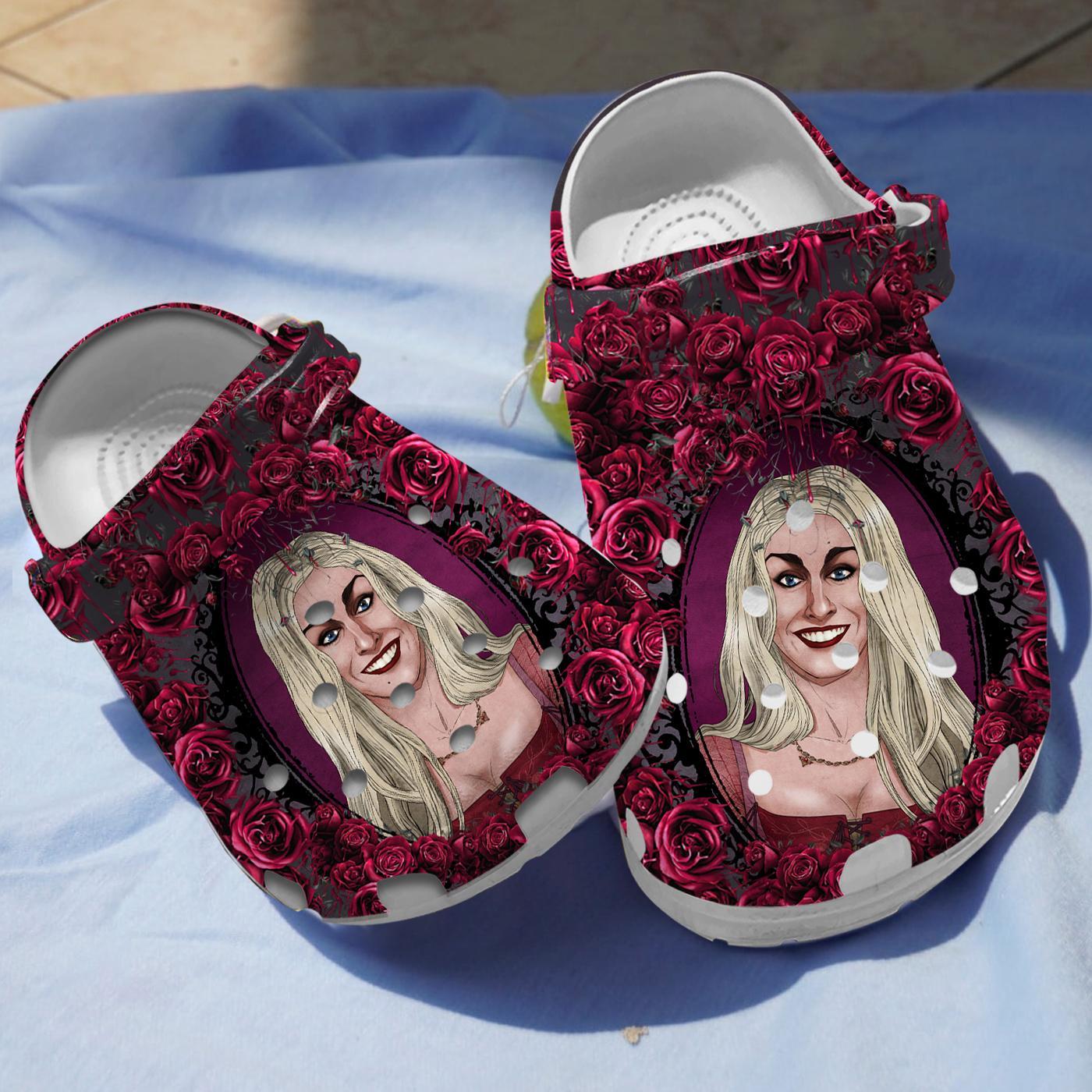 Sarah Hocus Pocus Movie Crocs Crocband Clogs Shoes Comfortable For Men Women and Kids