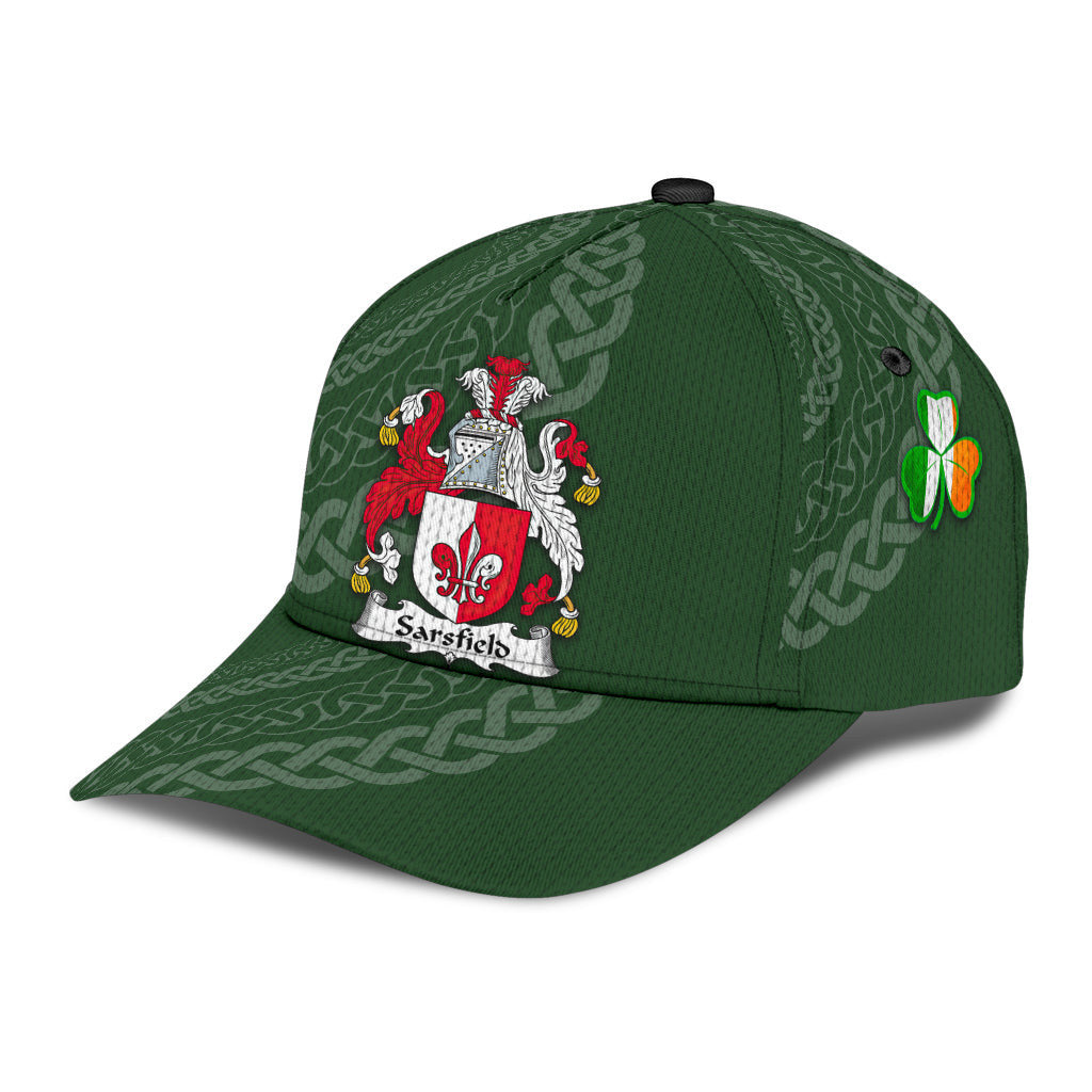 Sarsfield Coat Of Arms - Irish Family Crest St Patrick's Day Hat Classic Cap Trucker Hats Custom Hats Gifts For Men & Women