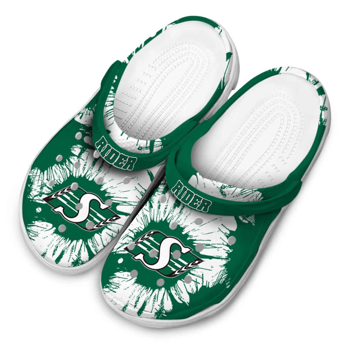 Saskatchewan Roughriders NCAA Sport Crocs Crocband Clogs Shoes Comfortable For Men Women and Kids - Image 4