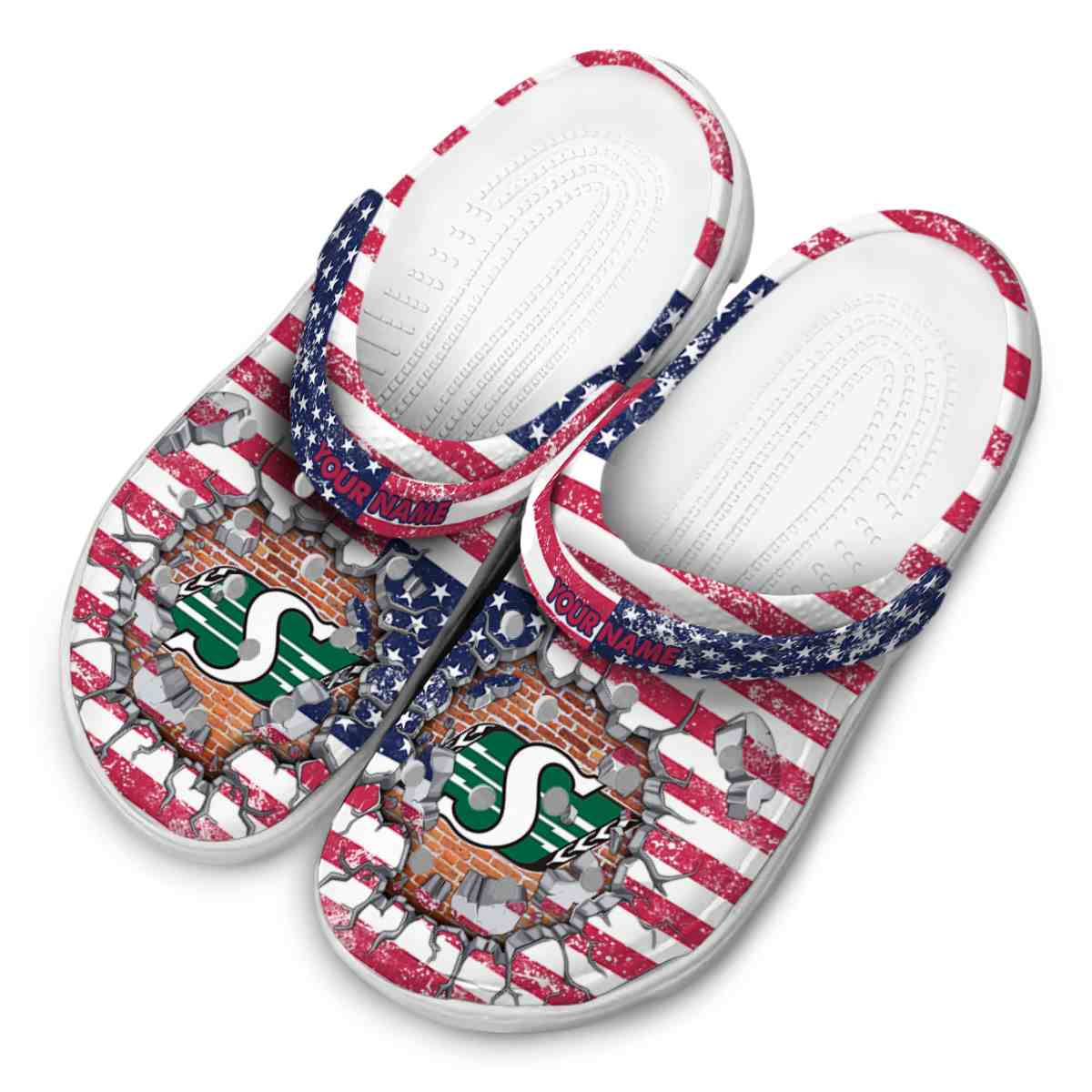 Saskatchewan Roughriders NCAA Sport Crocs Crocband Clogs Shoes Comfortable For Men Women and Kids - Image 4