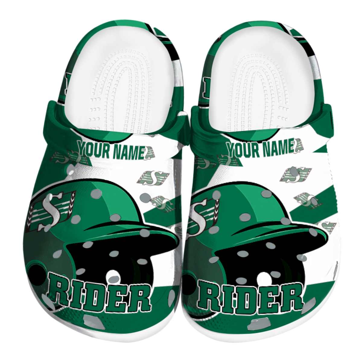 Saskatchewan Roughriders NCAA Sport Crocs Crocband Clogs Shoes Comfortable For Men Women and Kids