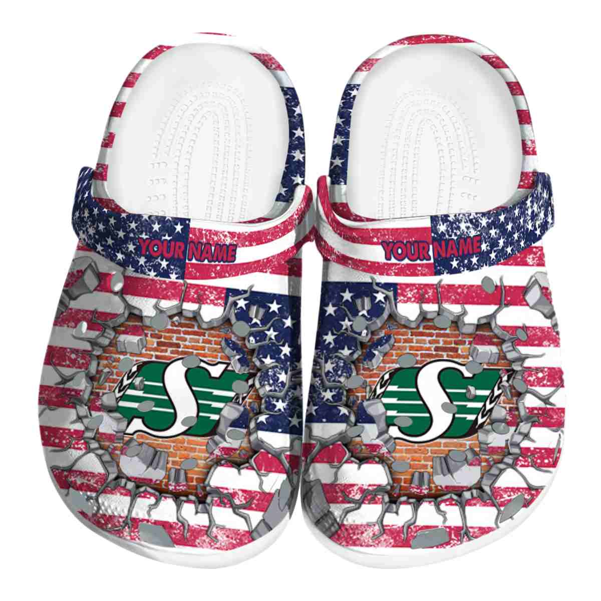 Saskatchewan Roughriders NCAA Sport Crocs Crocband Clogs Shoes Comfortable For Men Women and Kids