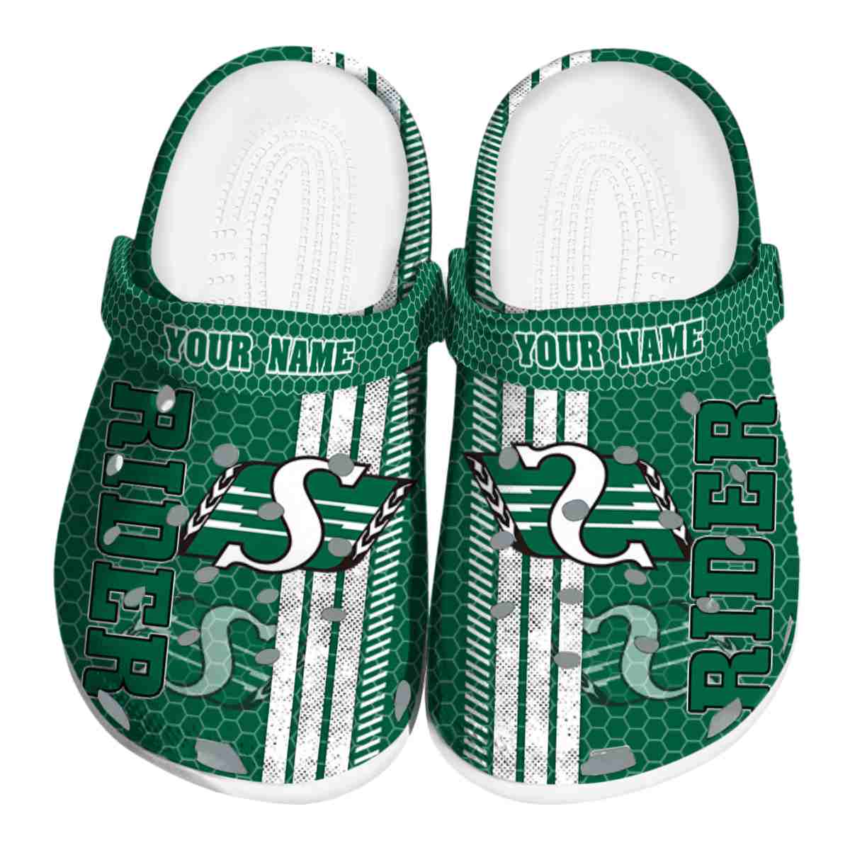 Saskatchewan Roughriders NCAA Sport Crocs Crocband Clogs Shoes Comfortable For Men Women and Kids