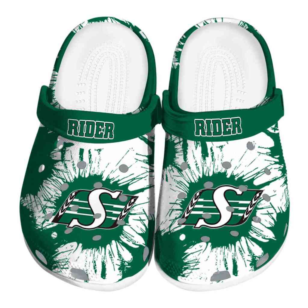 Saskatchewan Roughriders Splatter Graphics ClogTVC1801719