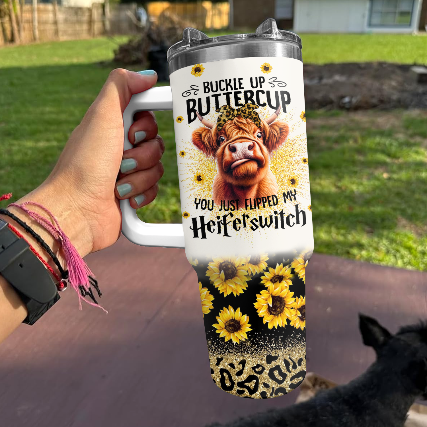 Sassy Sunflower Sipper Custom Stanley Cup 40 oz 30 oz Tumbler With HandleTVC2301726