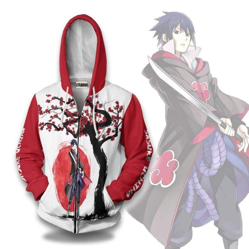 Sasuke Akatsuki 3D All Over Print Hoodie, Zip Hoodie
