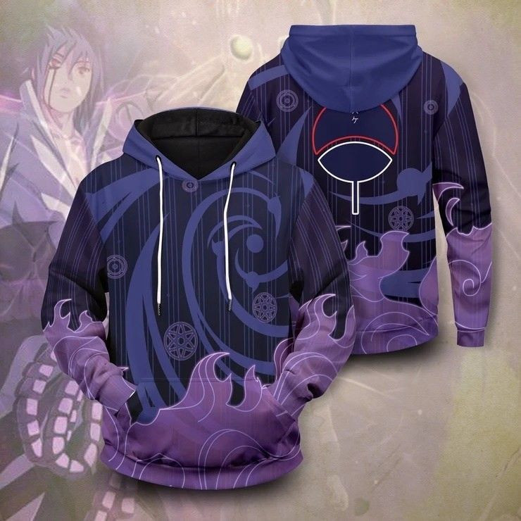Sasuke Uchiha 3D All Over Print Hoodie, Zip Hoodie