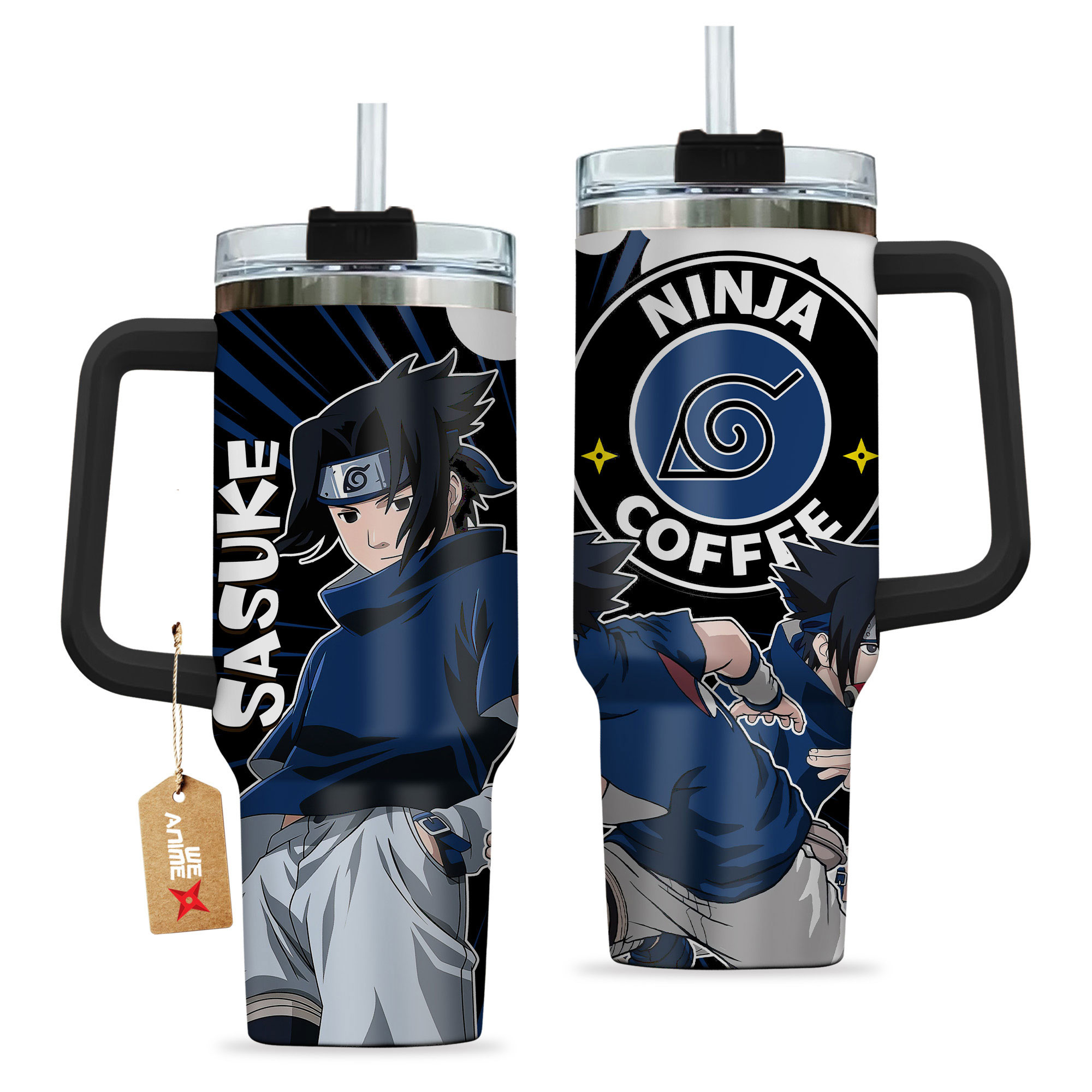 Sasuke Uchiha Naruto Anime Custom Stanley Cup 40 oz 30 oz Tumbler With HandleTVC2301152 - Image 2