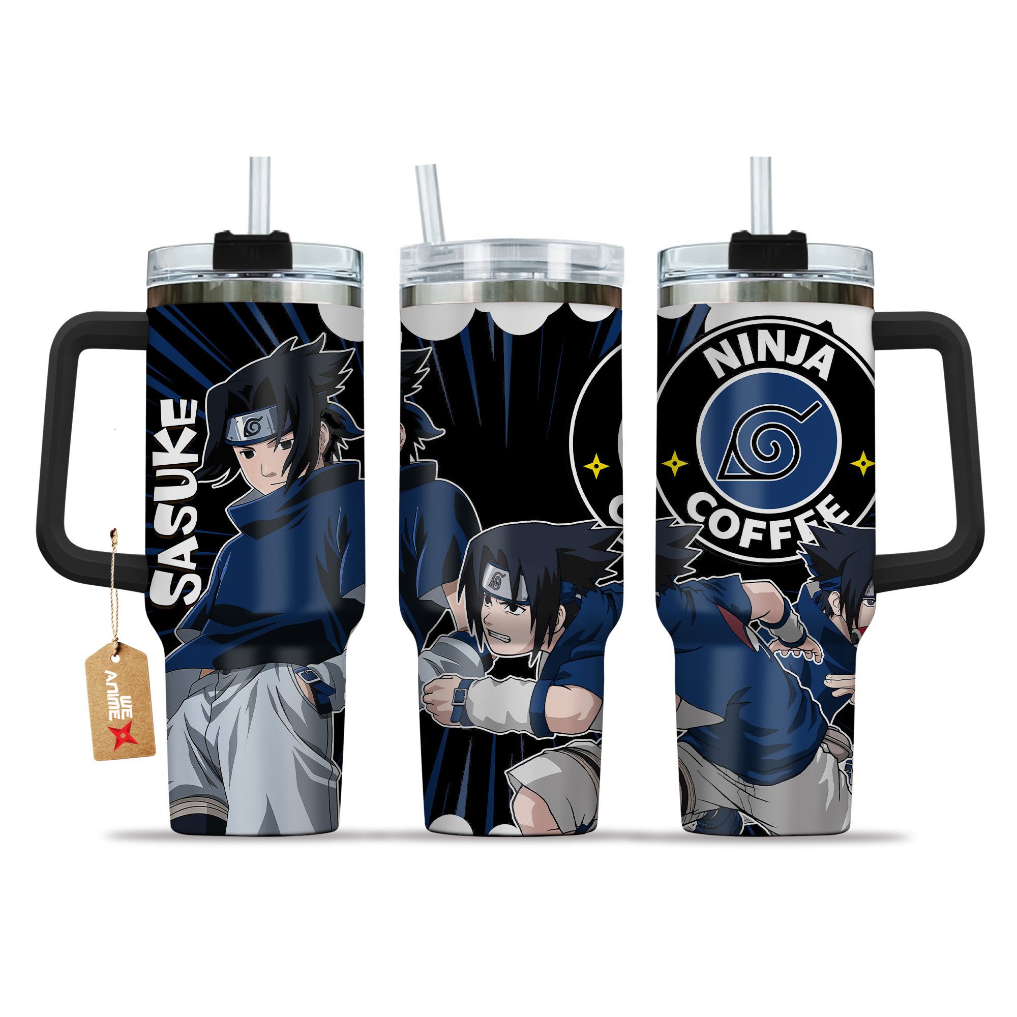 Sasuke Uchiha Naruto Anime Custom Stanley Cup 40 oz 30 oz Tumbler With HandleTVC2301152