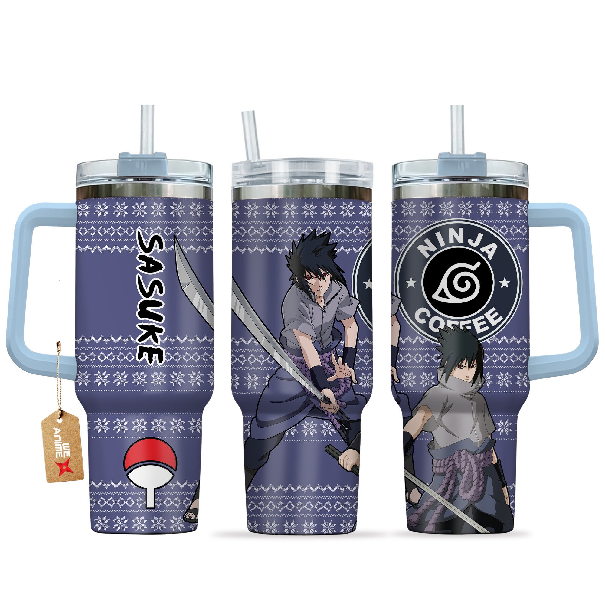 Sasuke Uchiha Naruto Anime Custom Stanley Cup 40 oz 30 oz Tumbler With HandleTVC2301162