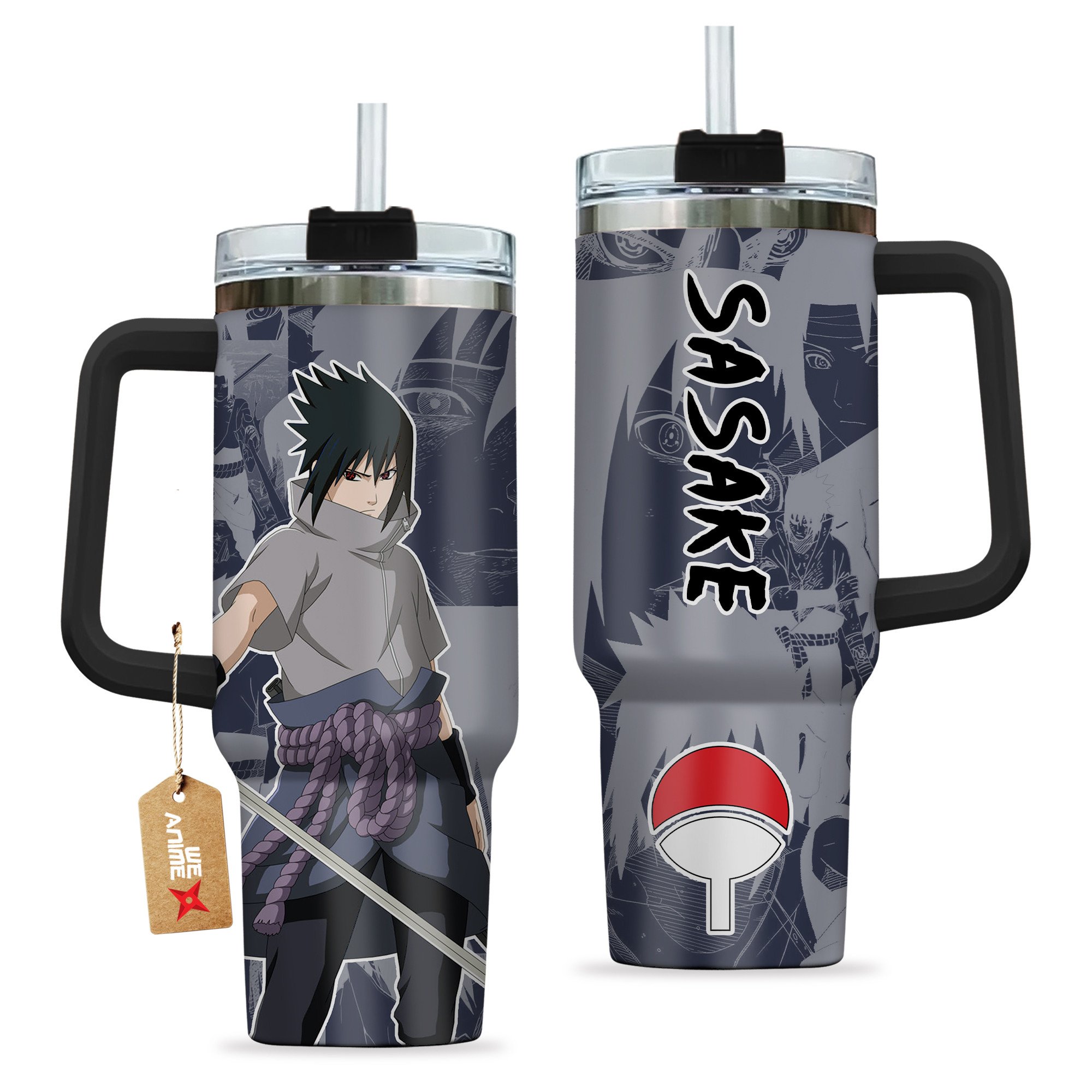 Sasuke Uchiha Naruto Anime Custom Stanley Cup 40 oz 30 oz Tumbler With HandleTVC2301197