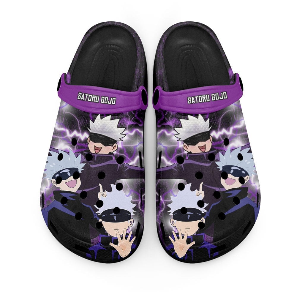 Satoru Gojo Jujutsu Kaisen Anime Crocs Crocband Clogs Shoes Comfortable For Men Women and Kids