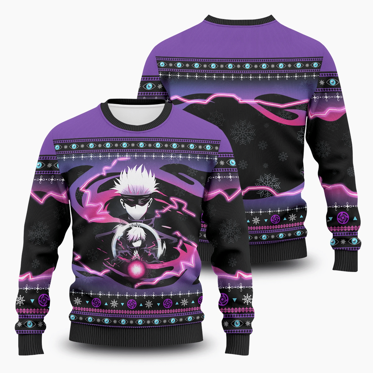 Satoru Gojo Ugly Christmas Sweater Adult 3D Funny Matching for family