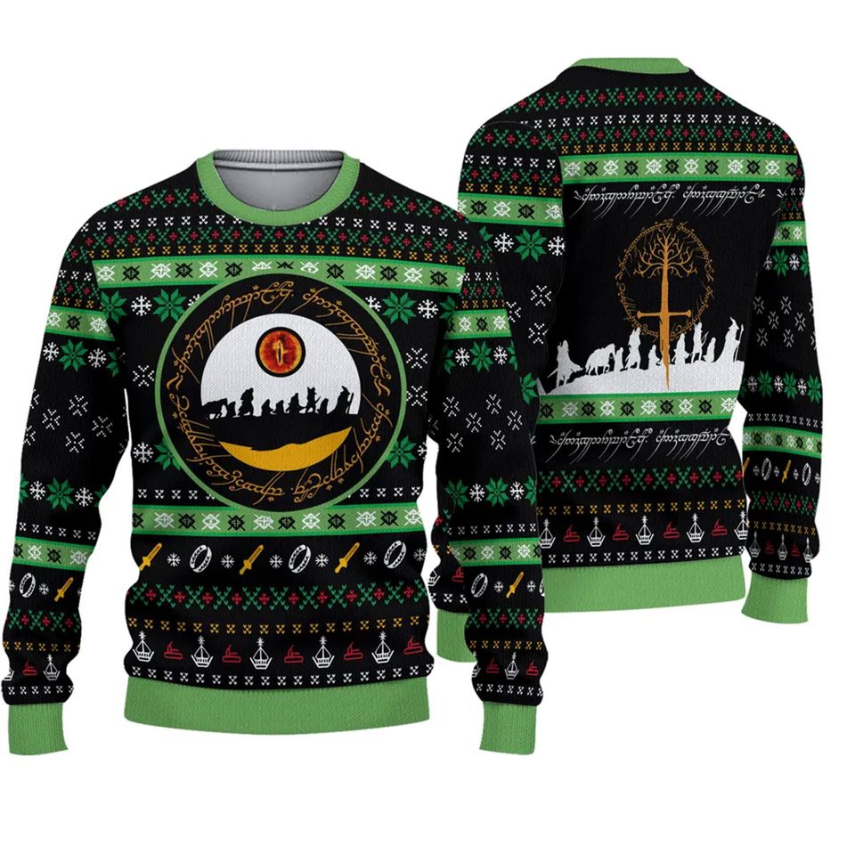 Sauron Eye LOTR Ugly Christmas Sweater