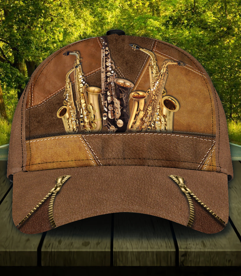 Saxophone Classic Cap, Gift for Music Lovers, Saxophone Lovers Trucker Hats Custom Hats Gifts For Men & Women