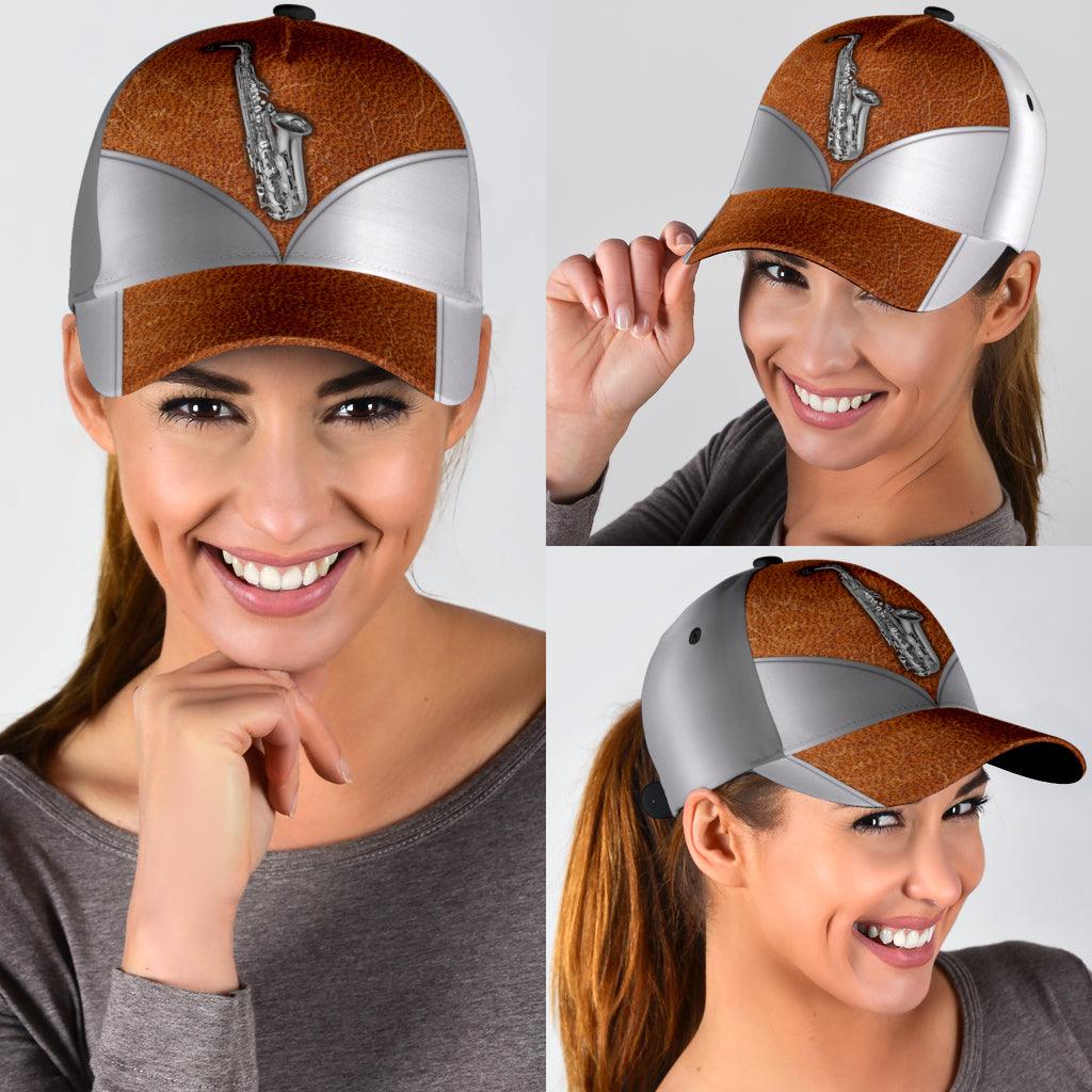 Saxophone Classic Cap, Gift for Music Lovers, Saxophone Lovers Trucker Hats Custom Hats Gifts For Men & Women