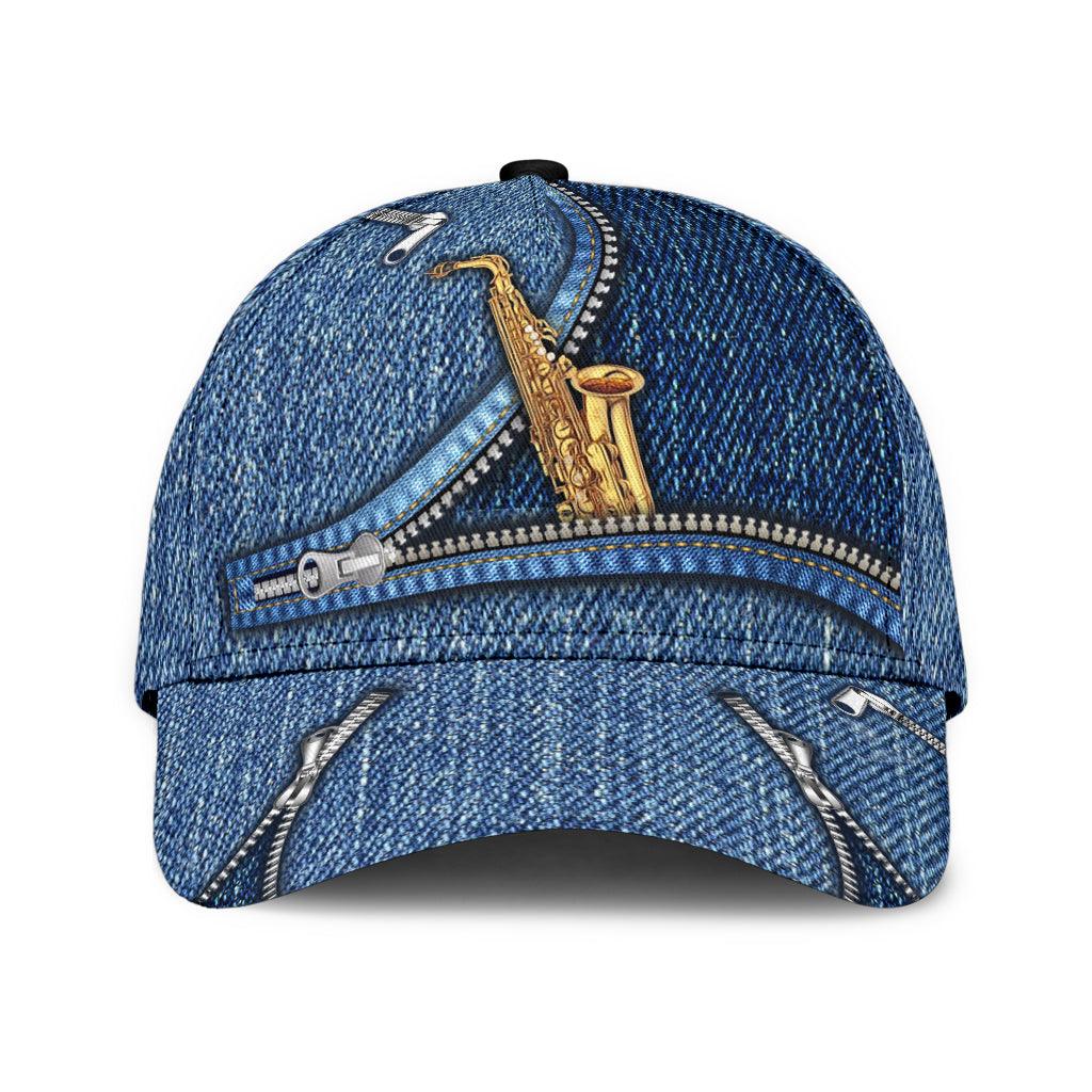 Saxophone Classic Cap, Gift for Music Lovers, Saxophone Lovers Trucker Hats Custom Hats Gifts For Men & Women