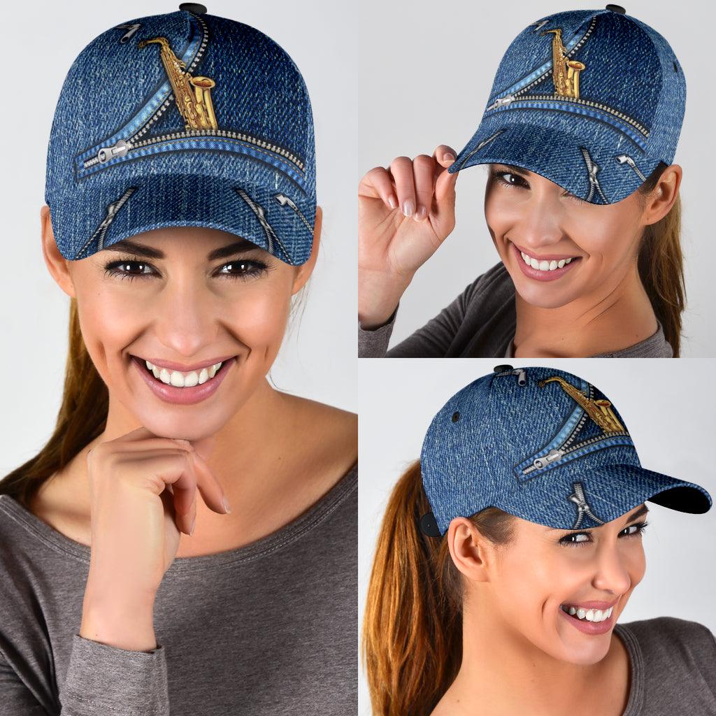 Saxophone Classic Cap, Gift for Music Lovers, Saxophone Lovers Trucker Hats Custom Hats Gifts For Men & Women