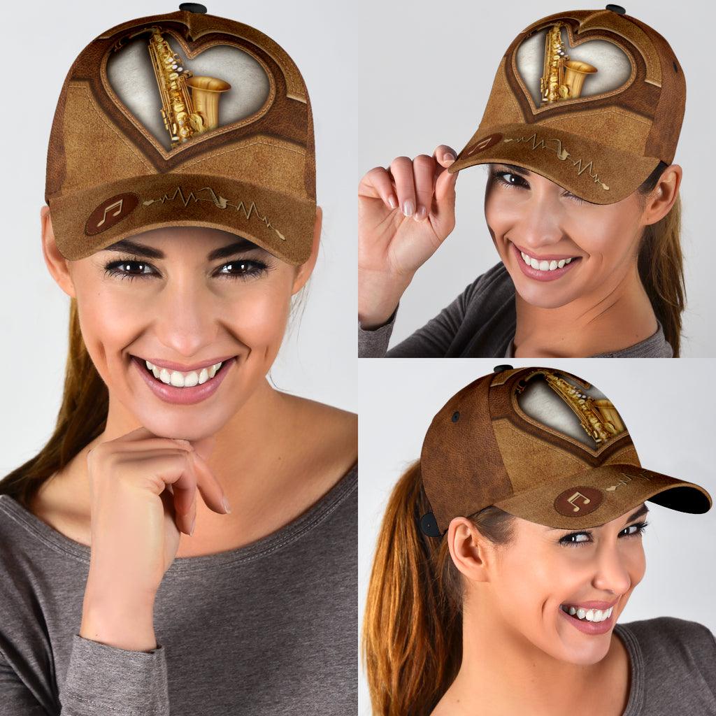 Saxophone Classic Cap, Gift for Music Lovers, Saxophone Lovers Trucker Hats Custom Hats Gifts For Men & Women