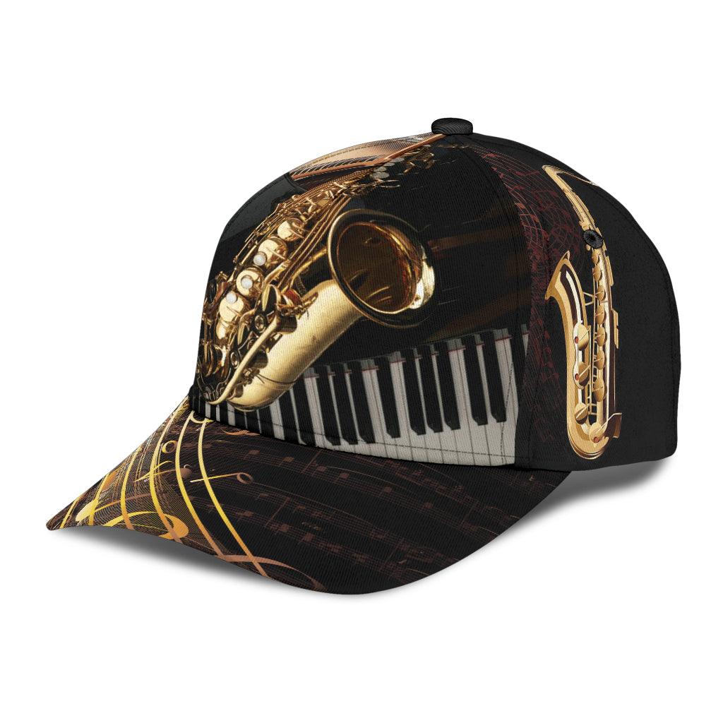 Saxophone Classic Cap, Gift for Music Lovers, Saxophone Lovers Trucker Hats Custom Hats Gifts For Men & Women