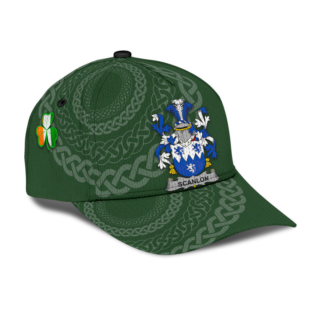 Scanlon Coat Of Arms - Irish Family Crest St Patrick's Day Hat Classic Cap Trucker Hats Custom Hats Gifts For Men & Women