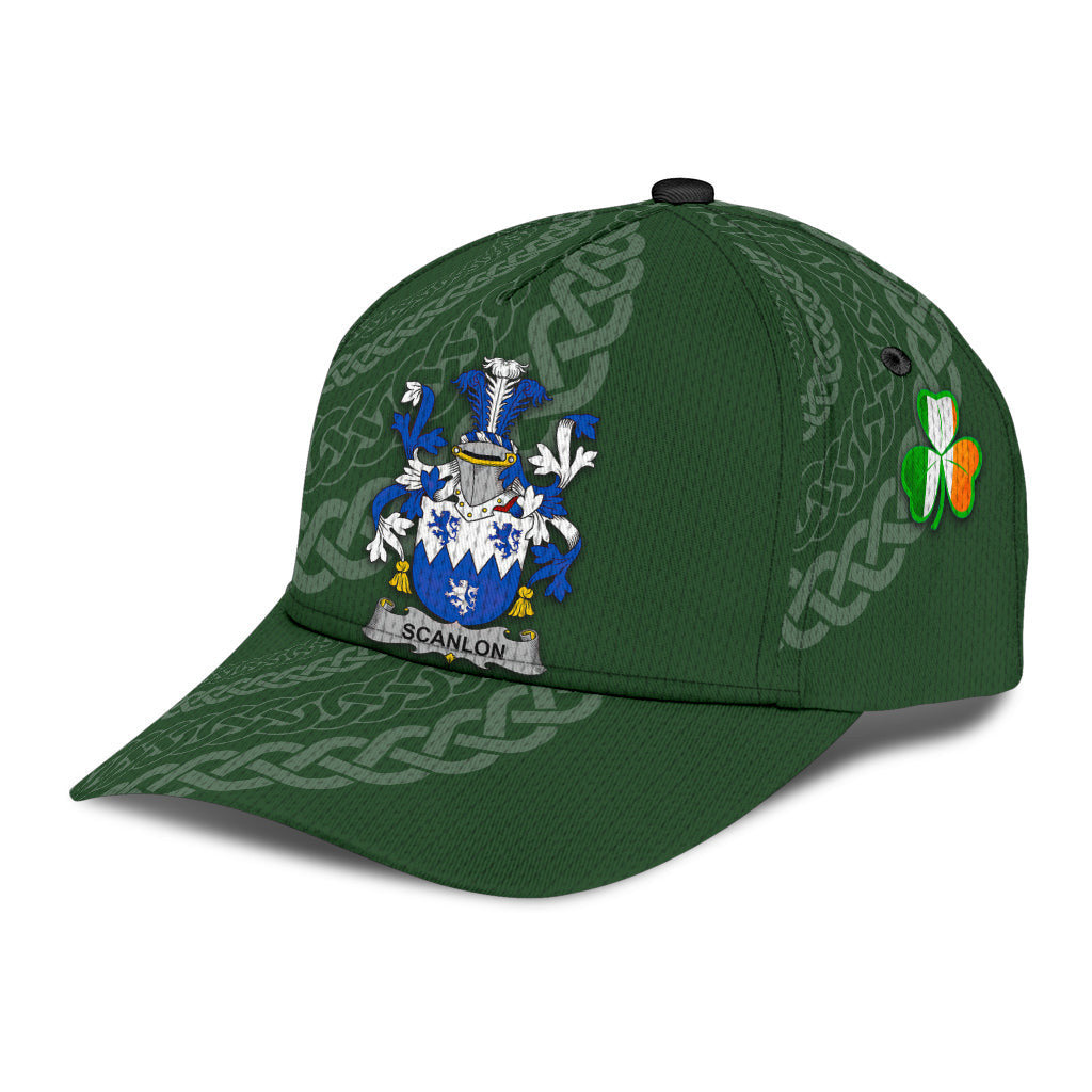 Scanlon Coat Of Arms - Irish Family Crest St Patrick's Day Hat Classic Cap Trucker Hats Custom Hats Gifts For Men & Women