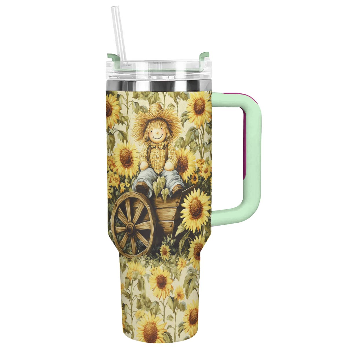 Scarecrow Sunflower Custom Stanley Cup 40 oz 30 oz Tumbler With HandleTVC2301291