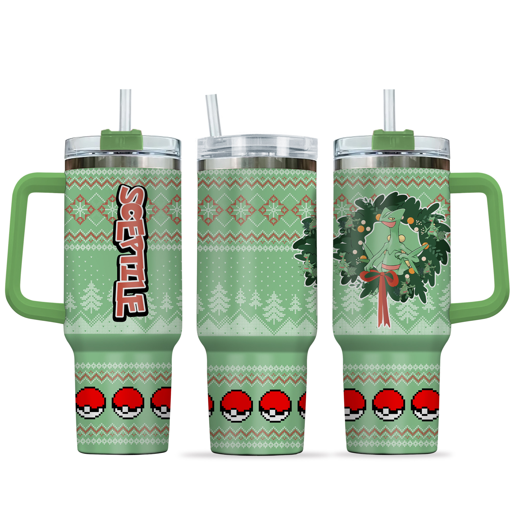 Sceptile Pokemon Anime Custom Stanley Cup 40 oz 30 oz Tumbler With HandleTVC2301155