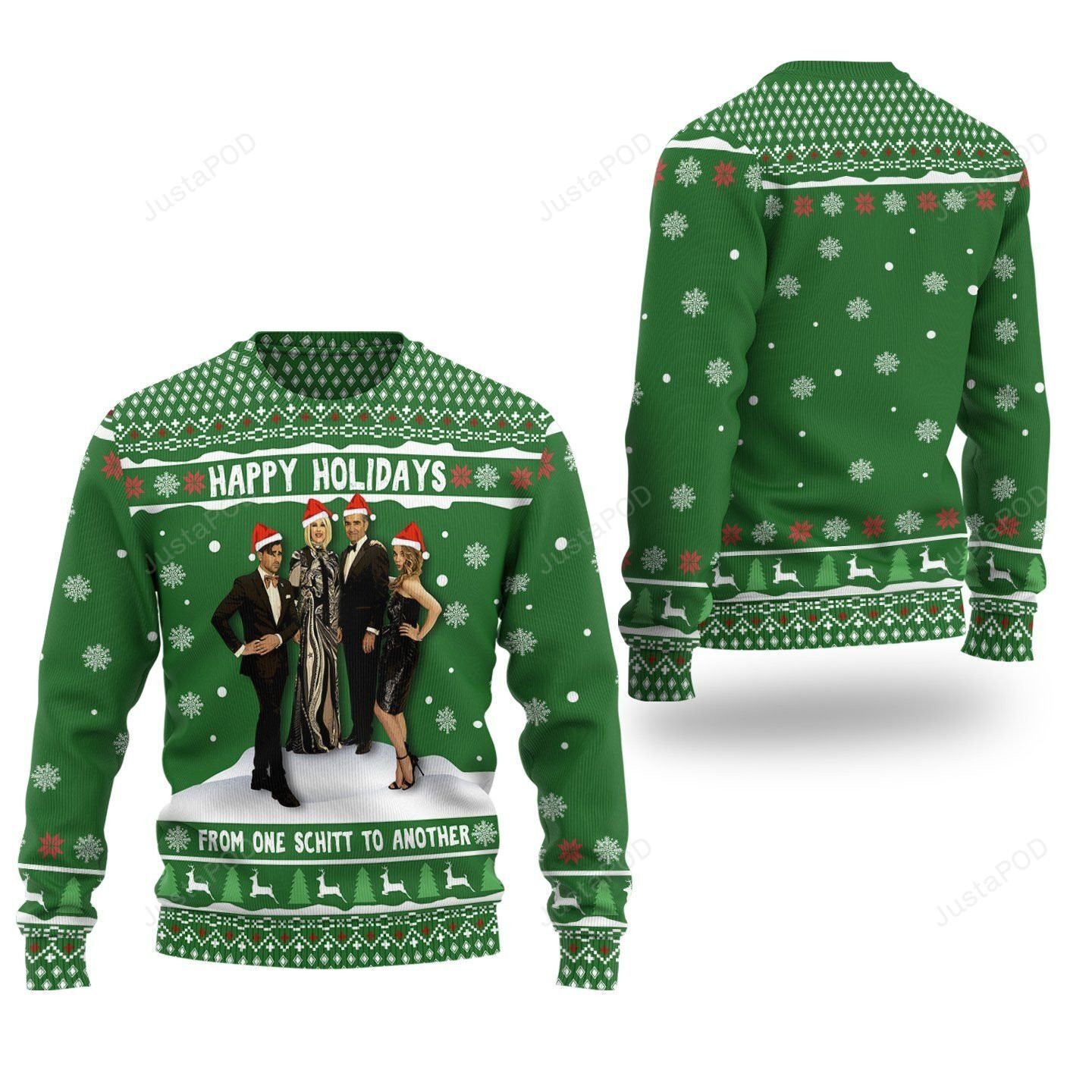Schitts Creek Ugly Christmas Sweater Adult 3D Funny Matching for family
