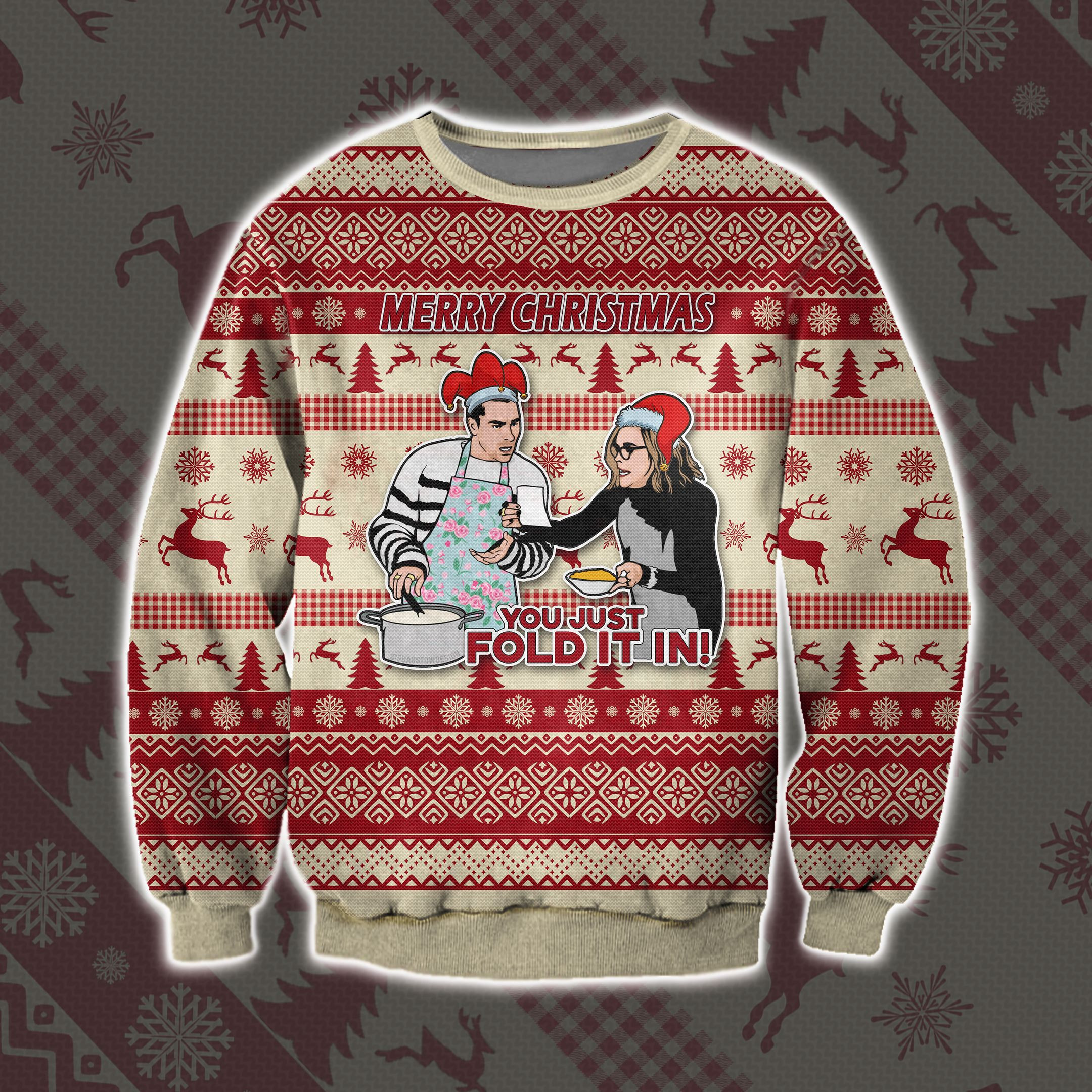 Schitt'S Creek Ugly Christmas Sweater Adult 3D Funny Matching for family