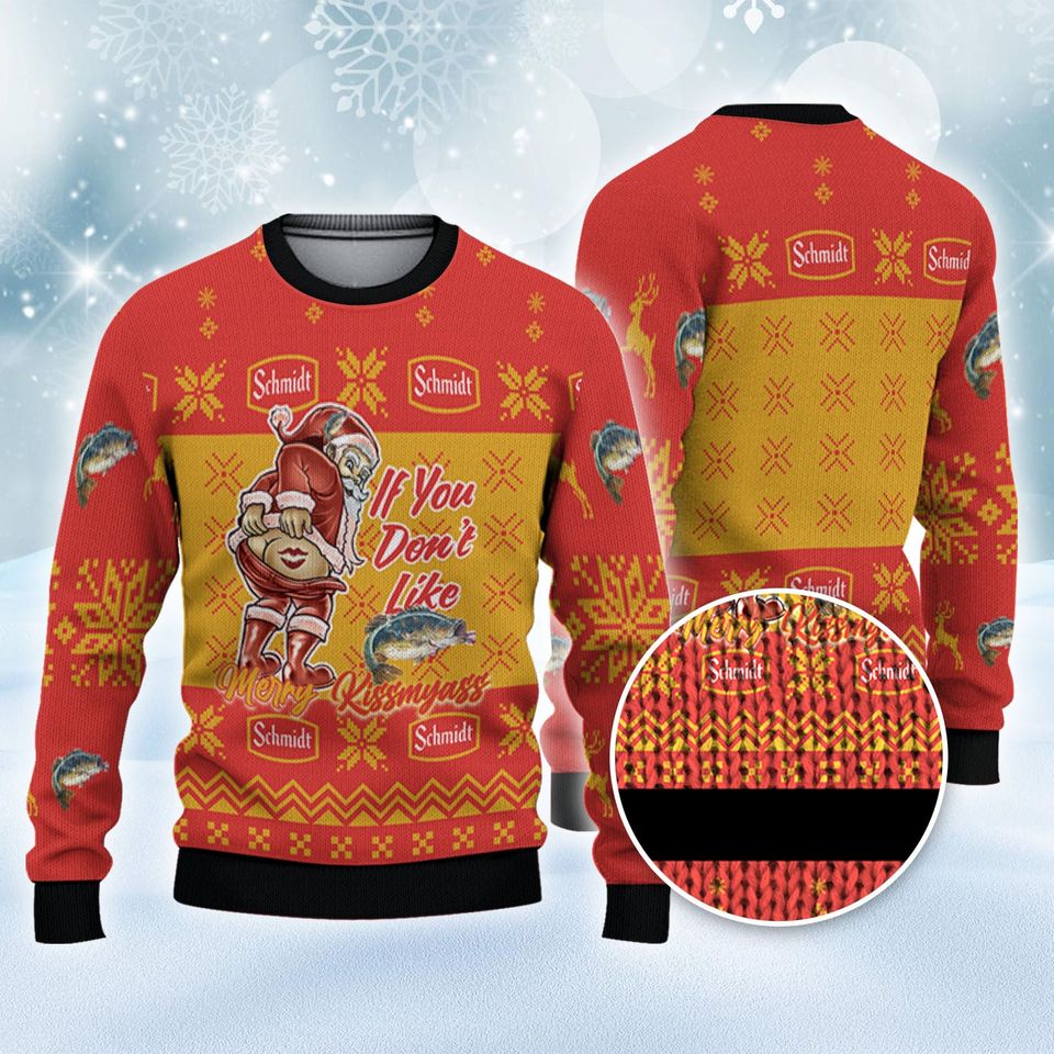 Schmidt Funny Santa Christmas Ugly Sweater