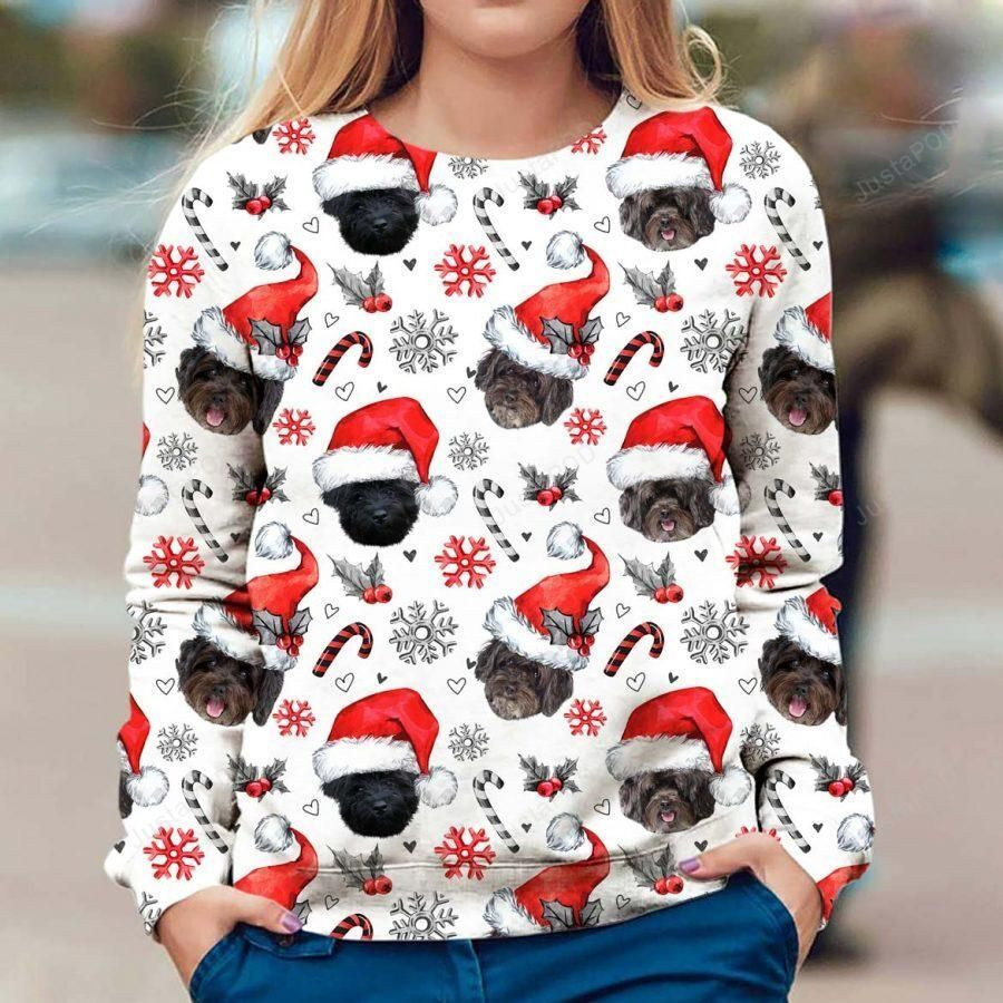 Schnoodle Ugly Christmas Sweater Adult 3D Funny Matching for family