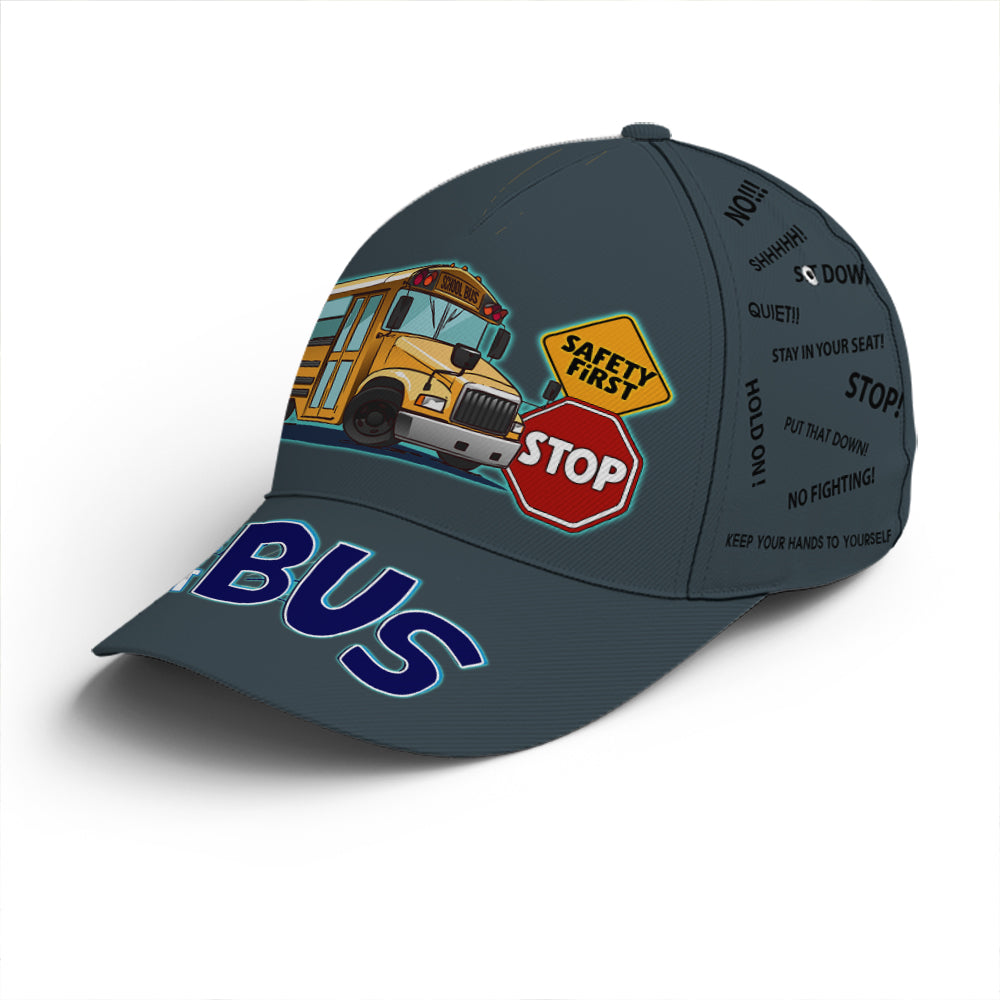School Bus Classic Cap Driver All About That Bus Baseball Cap Trucker Hats Custom Hats Gifts For Men & Women