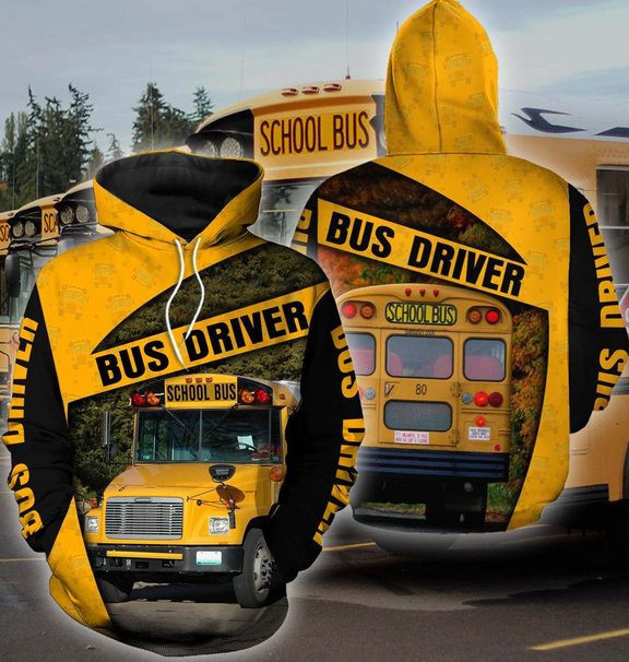 School Bus Driver 3D All Over Print Hoodie, Zip Hoodie